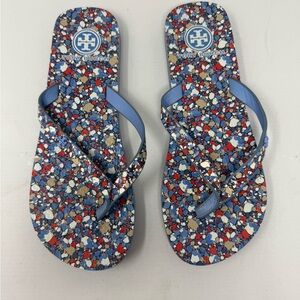 Tory Burch Kira padded Colorful Pebble Flip Flops